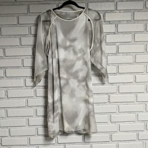 Halston Heritage cut out back dress